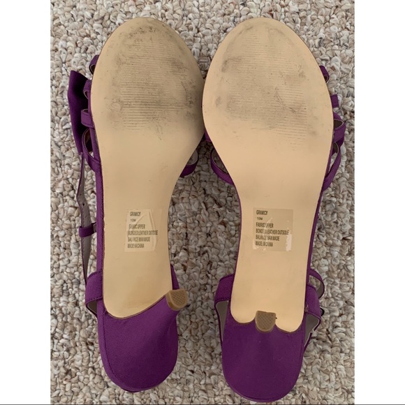 Steve Madden Purple Heeled Sandals - Picture 3 of 3
